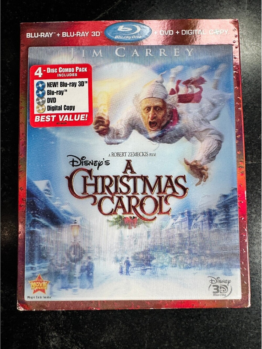 Disney's A Christmas Carol 4-Disc Combo Pack (Blu-ray 3D + Blu-ray + DVD)